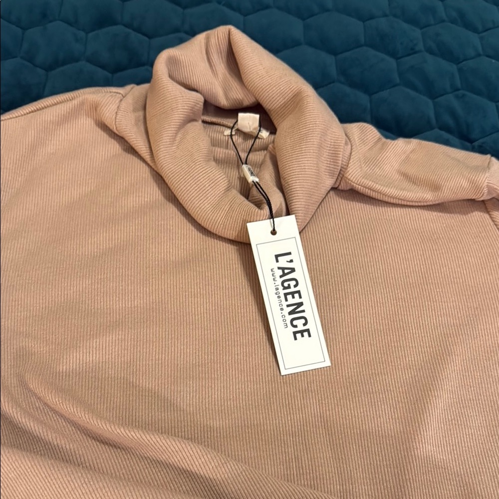 L'AGENCE Blush Long Sleeve Tee